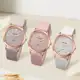 Conjunto De Relógio Casual Feminino De 3 Peças-Quartzo Analógico Elegante Com Pulseiras De Couro (Se em oferta