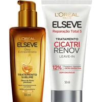 Imagem da promoção ELSEVE Kit Óleo Extraordinário L'Oréal Paris + Leave-In De Tratamento Cicatri Renov L'Oréal Paris