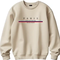 Imagem da promoção Blusa de Frio Moletom Gola Redonda com Estampa Paris