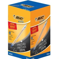Imagem da promoção Caneta Esferográfica Escrita Fina, BIC, Cristal Fina, Azul, 50 Unidades