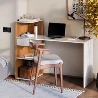 Imagem da promoção Mesa Escrivaninha Euro Com Prateleiras Para Quarto E Escritórios