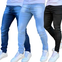 Imagem da promoção Kit 3 Calça Jeans Masculina Skinny Lycra NF original