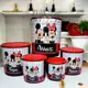 Kit de potes mantimentos 5 peças plástico porta mantimentos para cozinha em oferta