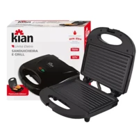Imagem da promoção Sanduicheira e Grill 2 em 1 Kian 750w PRETO