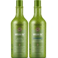 Imagem da promoção Inoar, Kit Argan Oil System – Shampoo e Condicionador 1L, Hidratação Profunda, Brilho Intenso, Reduç