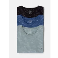 Imagem da promoção Kit 3 Camisetas Básicas Masculinas Em Malha Jet Com Bordado