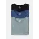 Kit 3 Camisetas Básicas Masculinas Em Malha Jet Com Bordado em oferta