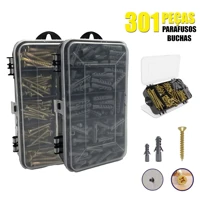 Imagem da promoção Kit Combo Parafusos e Buchas Phillips Maleta estojo organizador para pequeno reparos 301pcs