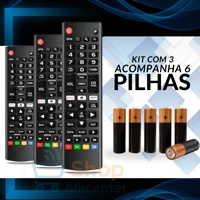 Imagem da promoção Kit 3 Controle Remoto Compatível para LG Smart Tv 4k LED LCD 24 32 40 43 50 55 65 Polegadas