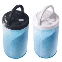 Imagem da promoção Porta Sabão Em Pó de Plástico com Tampa Plug 1,6 L Preto Branco - Plasútil