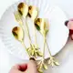 Colher E Garfo Em Forma De Folha De Aço Inoxidável Criativo , 10 Peças , De Folhas , De Frutas , De em oferta
