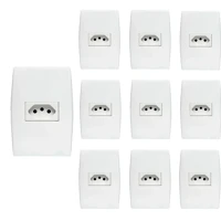 Imagem da promoção Kit 10 Conjuntos 1 Tomada 20a Branco Ilus - Soprano