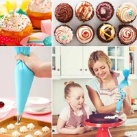 Imagem da promoção 24PÇS Bico Para Confeitar Conjunto De Saco De Confeiteira De Silicone Com Bico Para Decoração Com Cr