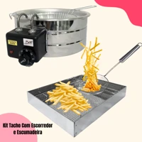 Imagem da promoção Fritadeira Elétrica Tacho 5 Litros com Escorredor e Escumadeira Inox