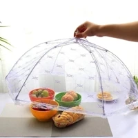 Imagem da promoção Mosquiteiro Tela 35CM Protetora Tampa Para Alimentos Modelo Guarda Chuva Tule