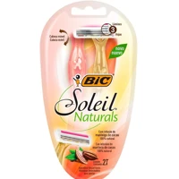 Imagem da promoção Aparelho De Depilar Soleil Naturals 3 Lâminas BIC (2 unidades)