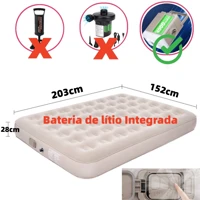 Imagem da promoção Colchão Inflável Casal Queen Vem Com Bomba Inflável De Bateria De Lítio Embutida E Removível 203*152