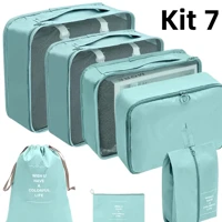 Imagem da promoção Kit de 7 Peças - Bolsas Organizadoras para Mala de Viagem, Roupas e Bagagem