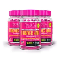 Imagem da promoção Kit Tratamento 3 Meses Forever Hair Crescimento Capilar