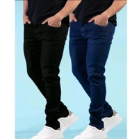 Imagem da promoção Kit 2 Calças Jeans Masculina Skinny estica muito tecido grosso linha premium promoção NF