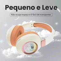 Imagem da promoção H'maston SN-25 Headset Fone Bluetooth Sem Fio Com Luz Ambiente Mic
