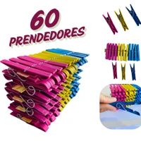 Imagem da promoção Kit com 60 / 48 / 36 / 24 / 12 Pregadores de Roupa em Plástico Reforçado - Cores Sortidas