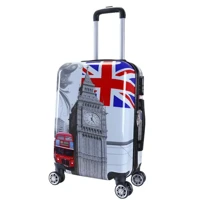 Imagem da promoção Mala de Bordo Viagem Pequena ABS + PC Rodinhas 360º (Regulamentação ANAC) Estampa Londres EAGLE