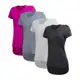 Kit 4 Camisetas Femininas Dry Fit Poliéster Tapa Bumbum Proteção UV em oferta
