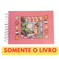 Imagem da promoção Kit Livro De Colorir Capa Dura 50 Páginas ante mancha + Canetinhas Marca Texto 24/36cores ou Livro