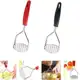 KIT 2 Amassador Espremedor Manual De Batatas E Legumes Aço Inox Com Cabo Plástico Promoção em oferta