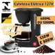 Cafeteira Eletrica 127V Preta 15 Ou 30 Xícaras Café 600ml ou 1200ml 550W E 800W Indicador de Nível em oferta