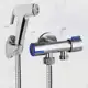 Kit Ducha Higiênica com Registro Torneira Dupla em Aço Inox 304 Aço Escovado Banheiro Lavabo em oferta