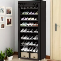 Imagem da promoção Sapateira Organizadora 9 Prateleiras para Organizar Sapatos 27 Pares Chinelos Roupas Com Ziper
