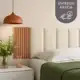 Kit 9 Peças Cabeceira Estofada + Ripado Premium Modular Cama Box Completo em oferta