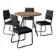 Conjunto Sala Jantar 4 Cadeiras San Francisco Carraro em oferta
