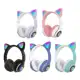 Fone De Ouvido Bluetooth Orelha Gatinho Infantil Led Sem Fio -W9/W8/X2/X4 em oferta