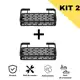 Kit de 2 Prateleira Organizador De Parede Aluminio Suporte De Adesivo Sem Furos Moderno em oferta