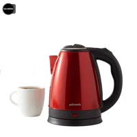 Imagem da promoção Chaleira Elétrica Jarra 1.8L Café Chá Inox 110v Vermelha