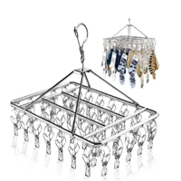 Imagem da promoção Varal 8/10/20/40 Prendedores Roupa Bebe Calcinha Cueca Dobrável Inox Moda Monkey