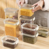 Imagem da promoção Kit Potes Quadrado Hermético Conjunto Cozinha Organizador Conjunto Empilháveis