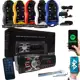 Som Automotivo Rádio para Carro Pendrive USB Bluetooth Controle Longa Distância em oferta