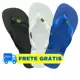 Kit x2 Chinelos do Brasil Bandeirinha Masculino e Feminino PRETO BRANCO E AZUL UNISEX em oferta