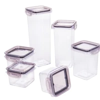 Imagem da promoção Kit Potes Herméticos Trava Mais Cristal Plasútil 6 Peças