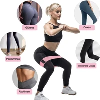 Imagem da promoção Kit 3 Faixas Elásticas De Exercício Hip Resistance Bands Para Malhar em Casa
