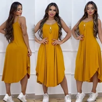 Imagem da promoção VESTIDO DE ALÇA/ALCINHA MODELO MIDI FEMININO/TENDÊNCIA/MODA EVANGÉLICA