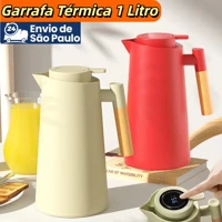 Imagem da promoção Garrafa Térmica 1 Litro com Design Moderno e Termômetro de LED Perfeito Para Chás e Café