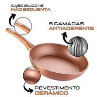 Imagem da promoção Frigideira Antiaderente Cerâmica Não Gruda Não Vai Óleo Utensilios Domestico Cozinha