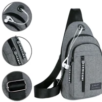 Imagem da promoção Bolsa Mochila De Peito Transversal Masculina