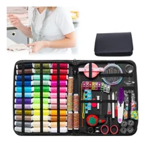 Imagem da oferta Kit De Costura Agulhas Tesoura Linhas Completo Com 229 Peças