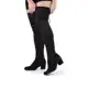 Bota Over Feminina Domidona Salto Curto The Knee Cano Alto Ate A Coxa em oferta
